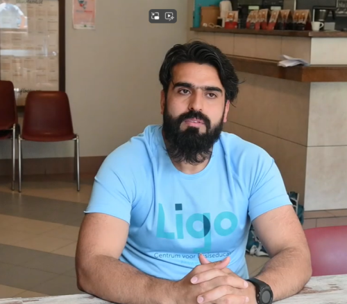 Mohammad Khaled volgt de cursus Vrijwilliger Beerschot Atletiek